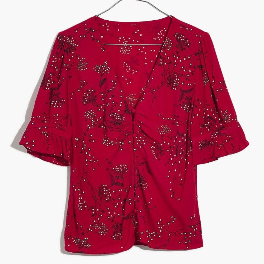 Madewell floral print top